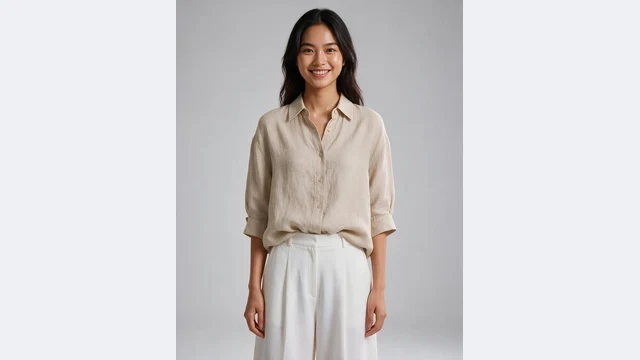 Supplier photo with a Southeast Asian model