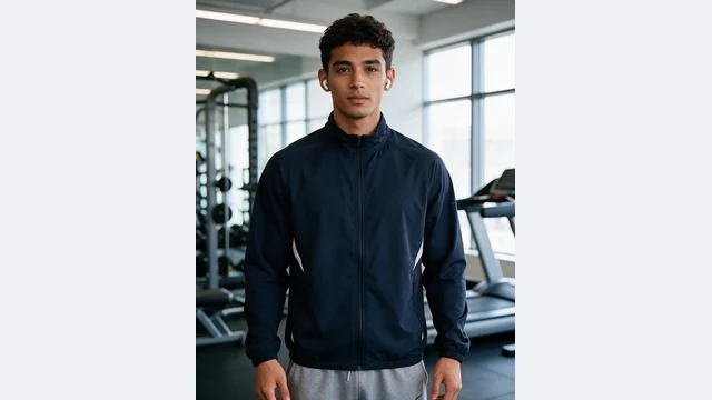 Sports jacket with a Latino model