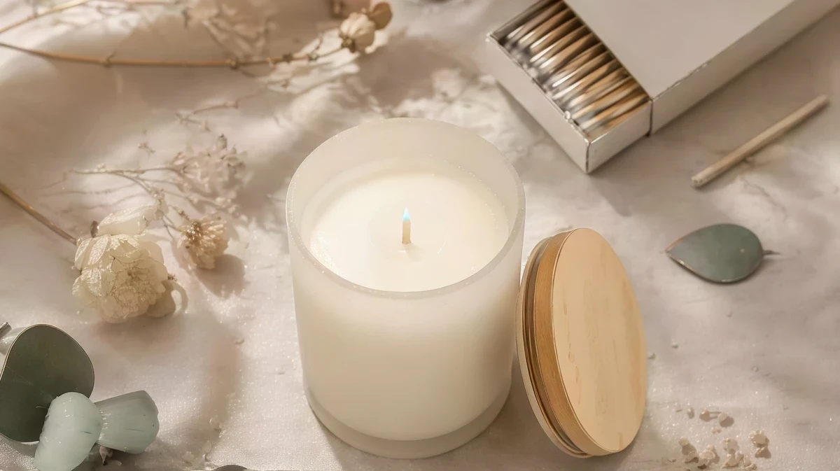 Old image upscaled with colors and composition unchanged: candle before and after